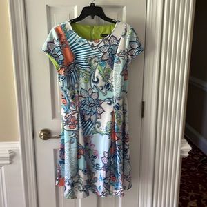 Tiana B. Multicolored Floral Abstract Dress
